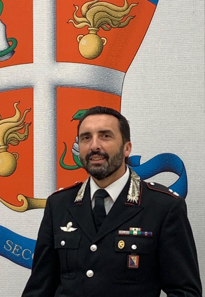 Il maggiore Roberto Ghiorzi al comando dei Carabinieri di Pontremoli