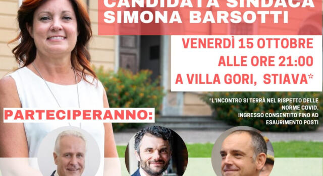 Venerdì 15 ottobre Eugenio Giani a Stiava per Simona Barsotti in vista del ballottaggio