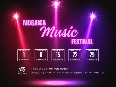 Mosaica music festival, le domeniche di settembre