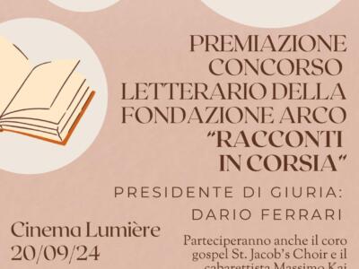 Venerdì  la premiazione del concorso “Racconti in Corsia”